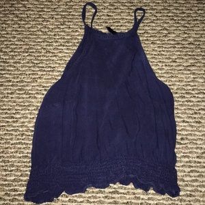 Navy Blue crop top